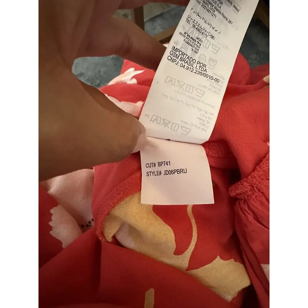 BILLABONG Ruffle Mini Floral Wrap Ruffle Dress Women Size Small - Picture 10 of 11